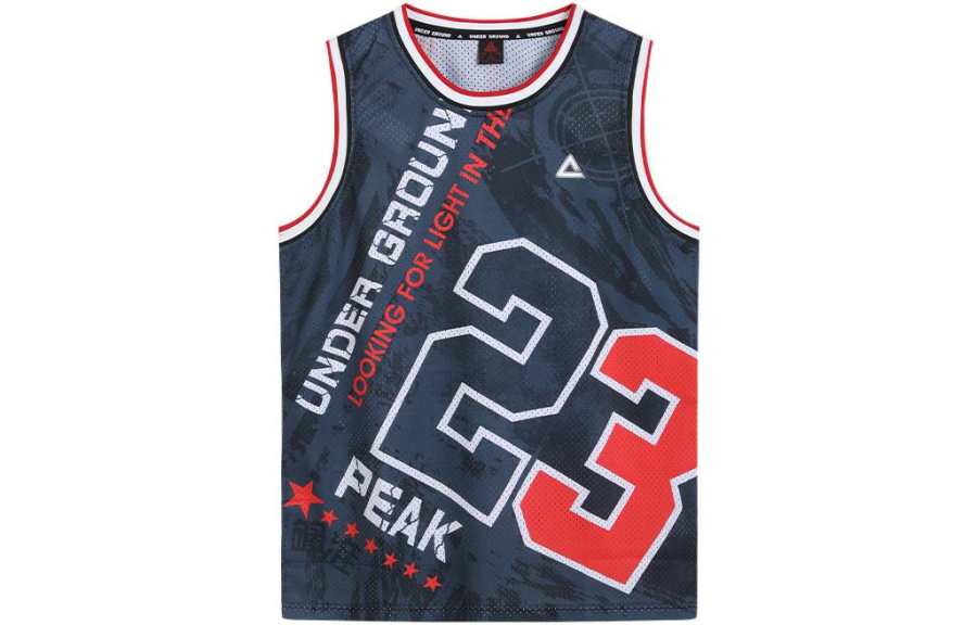 PEAK Basketball Jerseys Men's Black Moderate Straight Fit