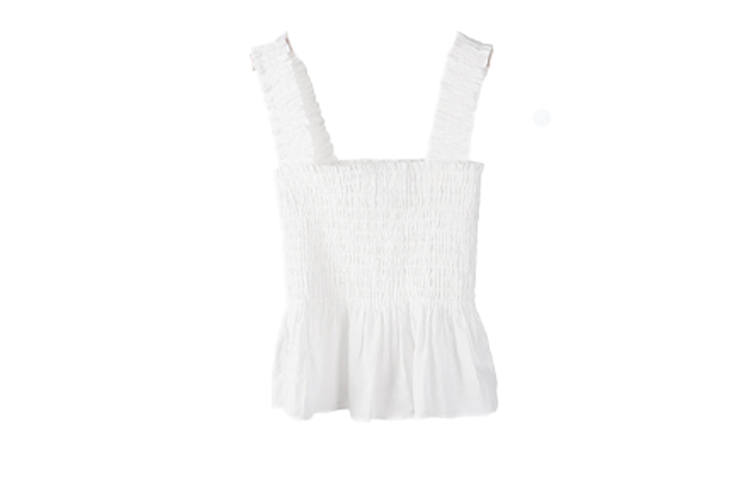 UNIQLO Tank Tops Women's White Straight Fit