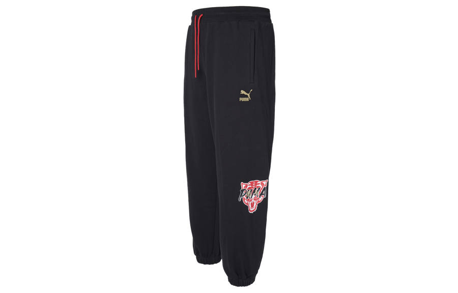 PUMA Sports Pants Men's Black Moderate
