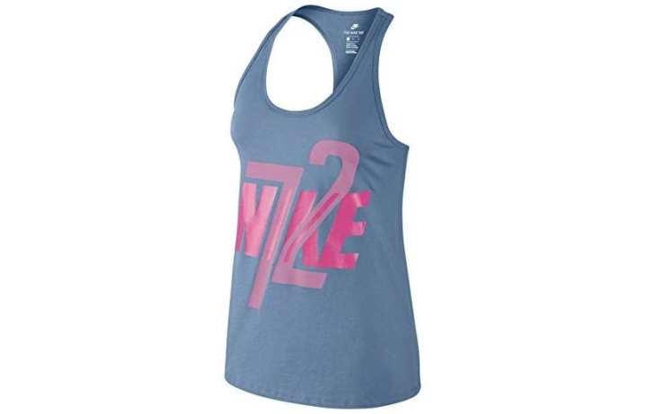 Nike Nike Tank Tops Women's Gray Crew Neck Moderate Straight Fit