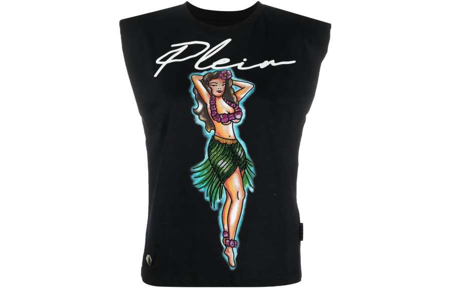 PHILIPP PLEIN 【Previous Season】Aloha logo-print tank top