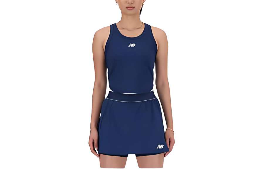 New Balance New Balance Cropped Tournament Tank Top Women's Dark Blue