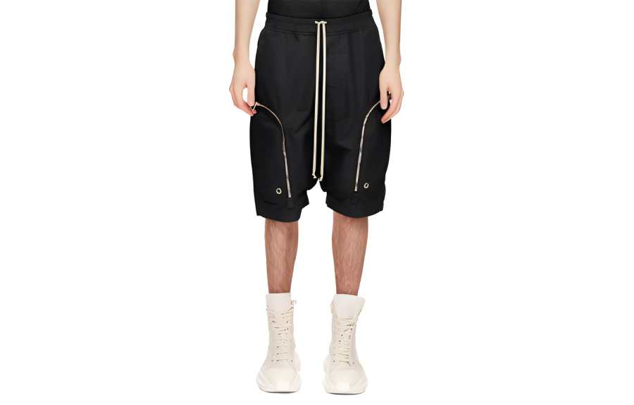 Rick Owens DRKSHDW Casual Shorts Men's Black Moderate