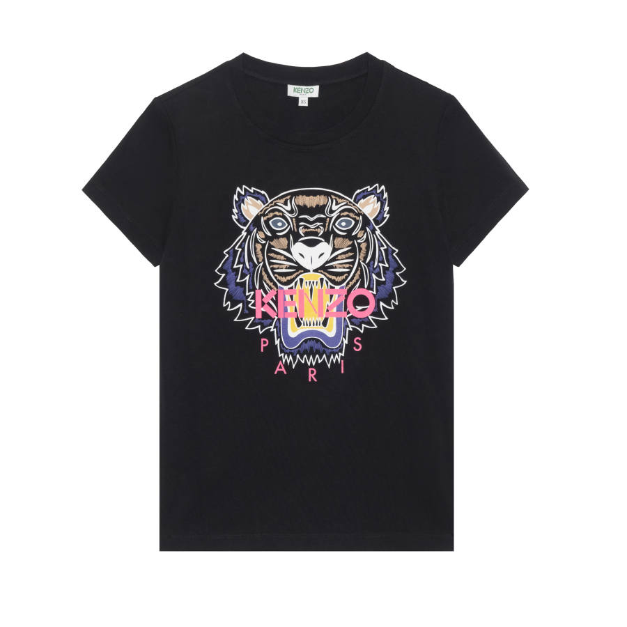 KENZO T Shirts Women's Black Crew Neck Moderate Straight Fit