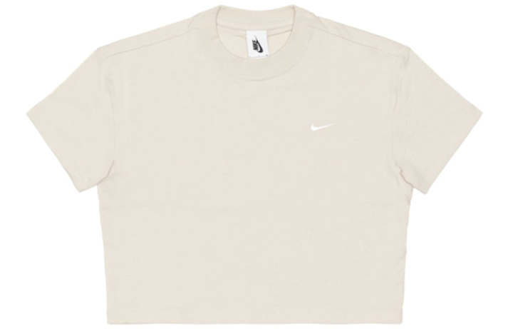 Nike Nike T Shirts Women's Light Bone Crew Neck Moderate