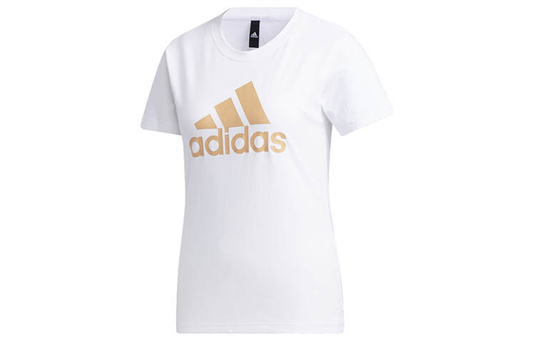 Adidas Adidas T Shirts Women's White Crew Neck Moderate Straight Fit