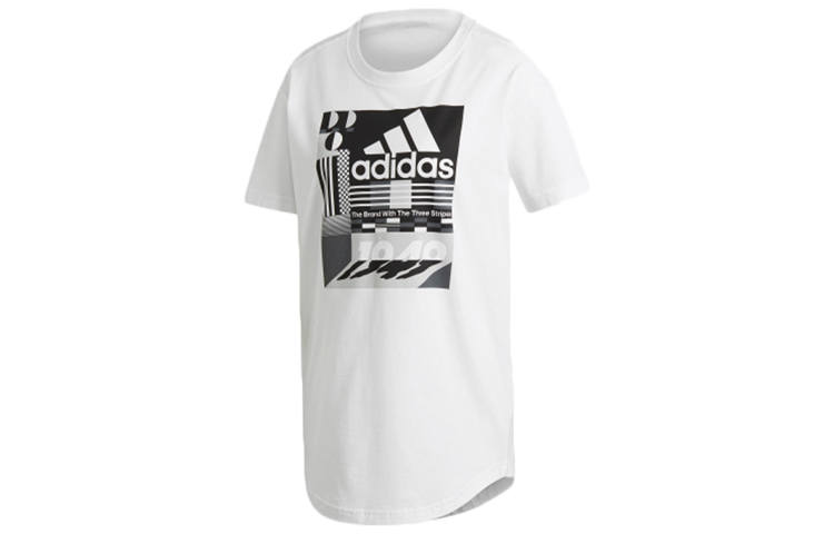 Adidas Adidas T Shirts Women's White Crew Neck Moderate Straight Fit
