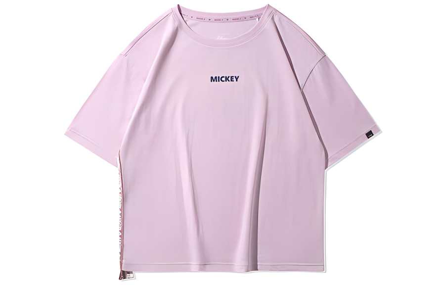 Li-Ning Li Ning x Disney Drop Shoulder Sleeve T Shirt Women's Pink