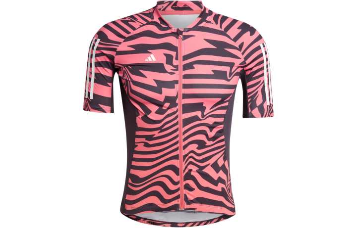 Adidas Adidas printed zip-up T-shirt