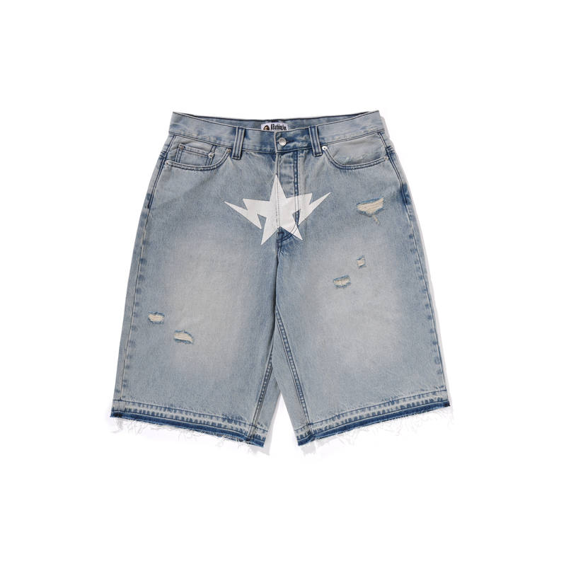 A BATHING APE A BATHING APE SS25 Denim Shorts Men's