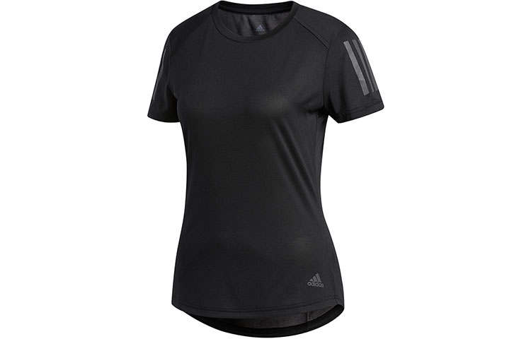 Adidas Adidas T Shirts Women's Black Crew Neck Moderate Straight Fit