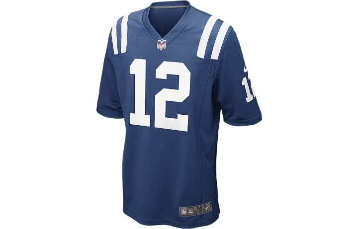 Nike Nike Soccer Jerseys Men's Blue Moderate Straight Fit