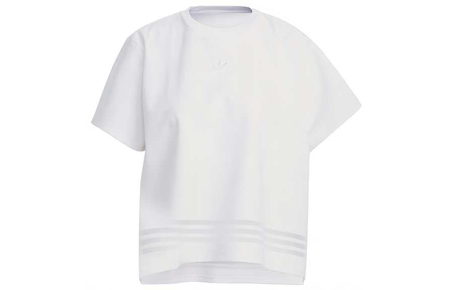 Adidas Originals T Shirts Women's White Crew Neck Moderate