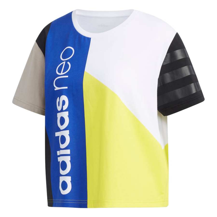 Adidas Neo T Shirt Women's White/Preppy Silver Gray