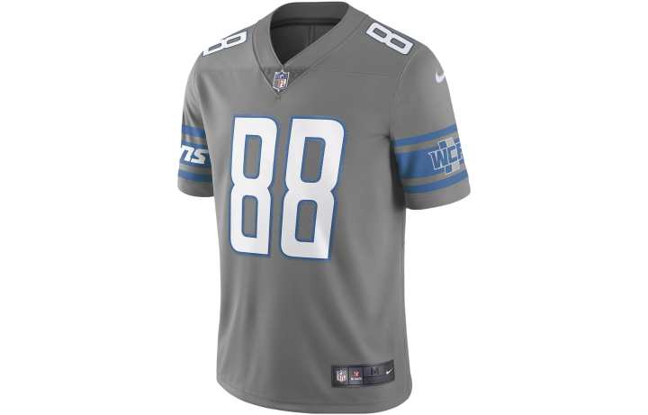 Nike Nike Soccer Jerseys Men's Gray Moderate Straight Fit