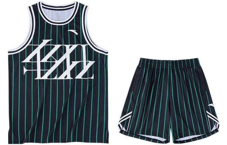 Anta Basketball Collection Basketball Suit Men's Cardamom Green