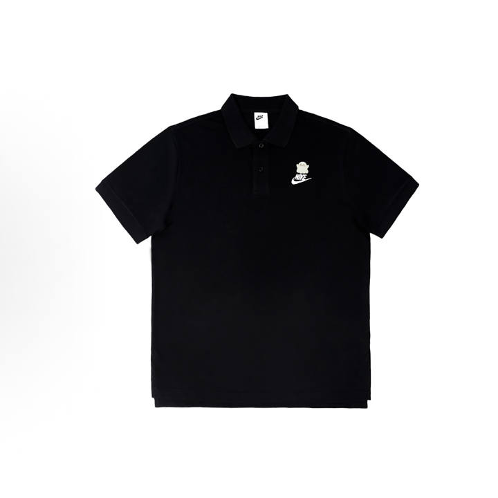 Nike Nike Polo Shirts Unisex Black Polo Collar Moderate Straight Fit