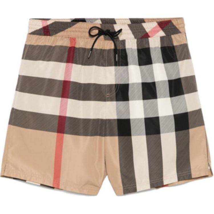 Burberry Burberry Checked Drawstring Swim Shorts
