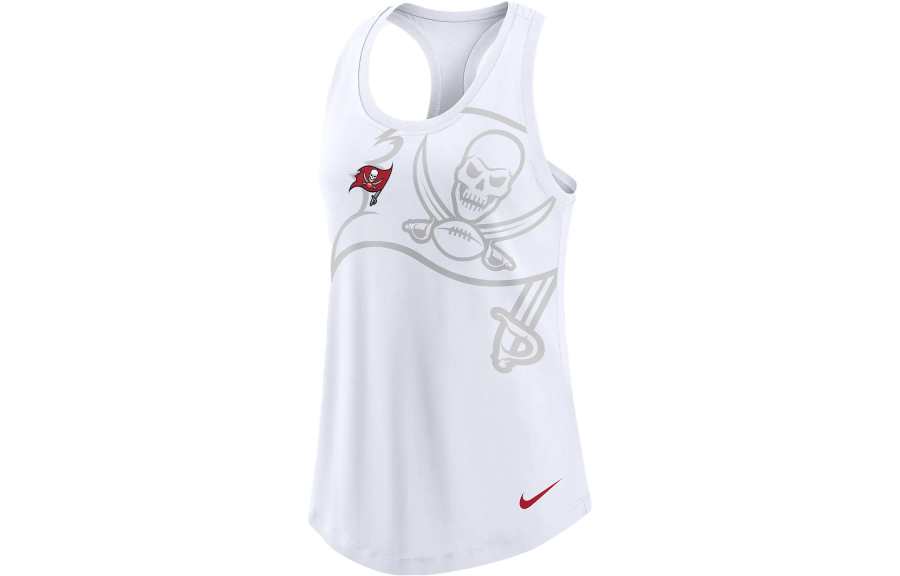 Nike Nike Tank Tops Women's White Crew Neck Moderate Racerback