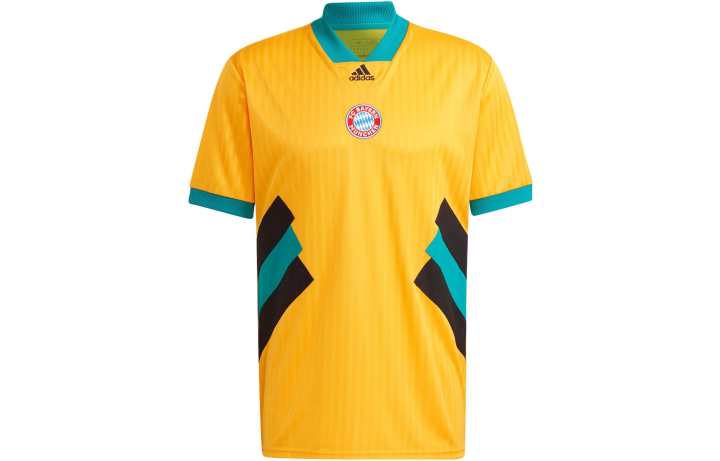Adidas Adidas Bayern Munich Black SS23 Soccer Jersey Men's Semi Fluorescent Gold