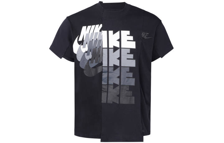 Nike Nike X Sacai Hybrid T Shirt 'Black'