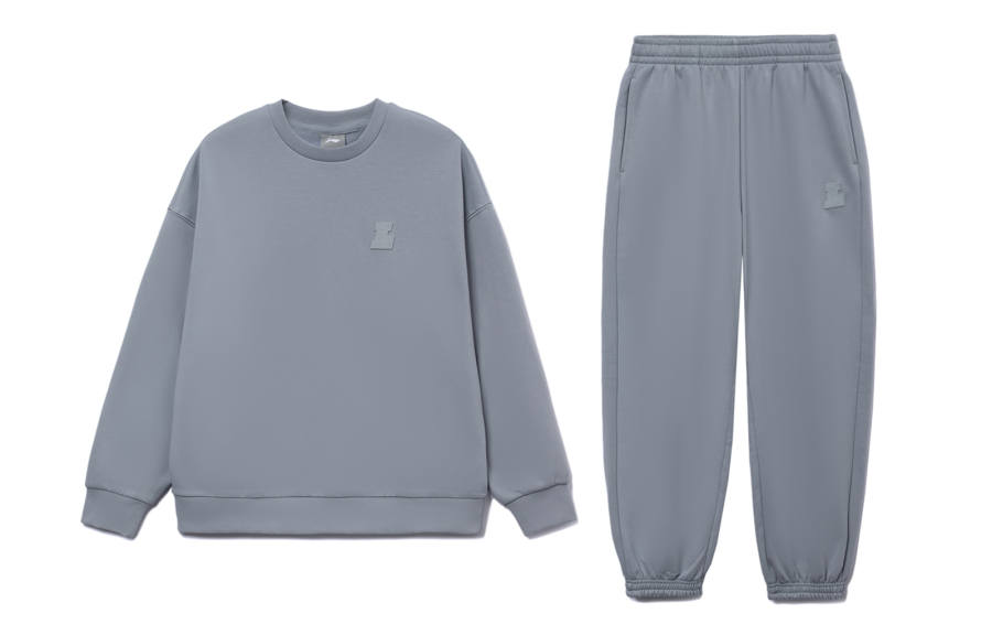 Li-Ning Li Ning Training Series Sweatshirt Set Men's Gray+Gray