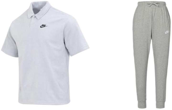 Nike Nike Casual Sportswear Men's Gray+White Moderate