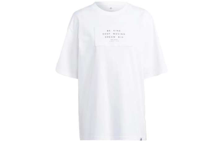 Adidas Adidas Drop Shoulder Sleeve T Shirt Women's White