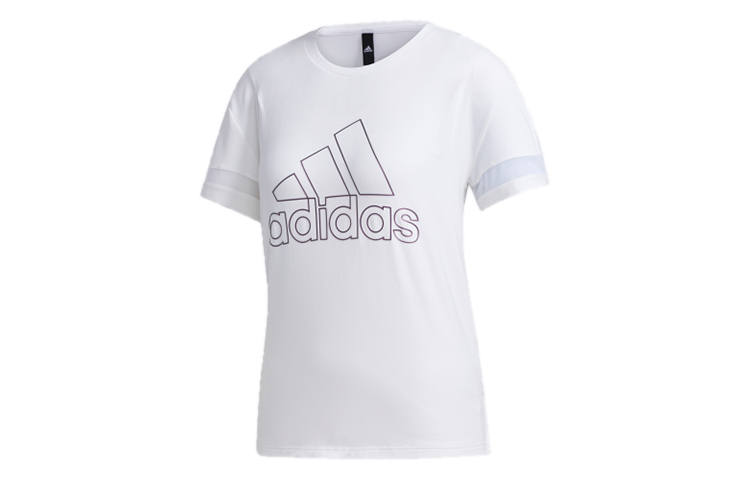 Adidas Adidas T Shirts Women's White Crew Neck Moderate Straight Fit
