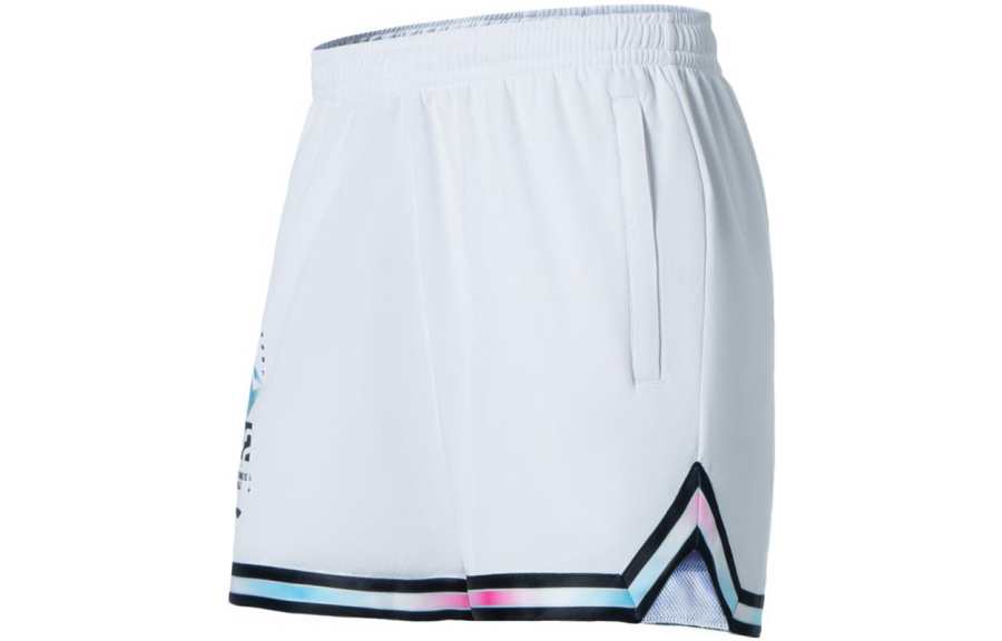 Li-Ning Li Ning Sports Basketball Collection Basketball Shorts Men's White Moderate Straight Fit Pants