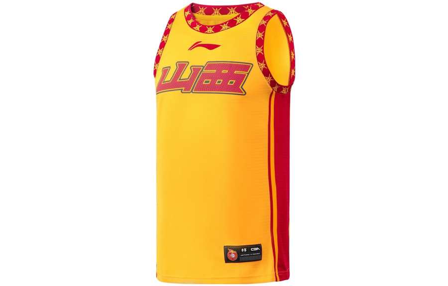 Li-Ning Li Ning CBA Collection Basketball Jerseys Men's Yellow Moderate Other