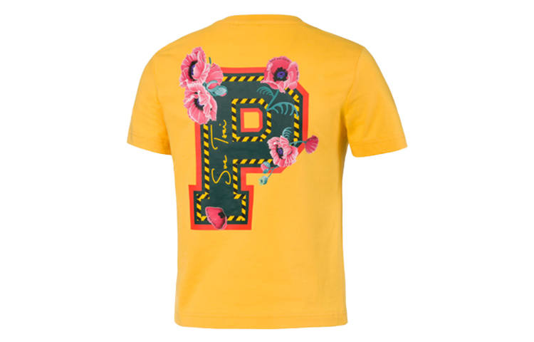 PUMA Set in Sleeve T Shirt Women's Orange