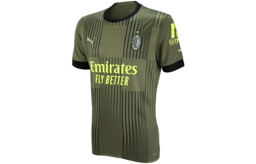 PUMA AC Beige Blue Soccer Jersey Men's