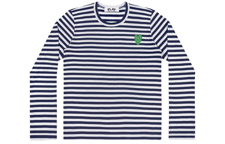 CDG Play T Shirts Women's Crew Neck Moderate Straight Fit