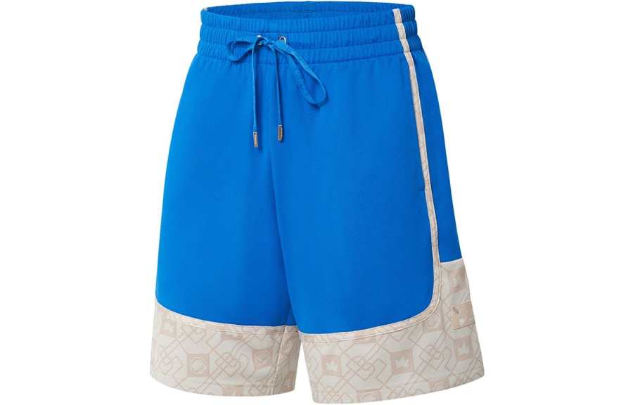 Li-Ning Li Ning BADFIVE Basketball Shorts Men's Light Blue Moderate Straight Fit Pants