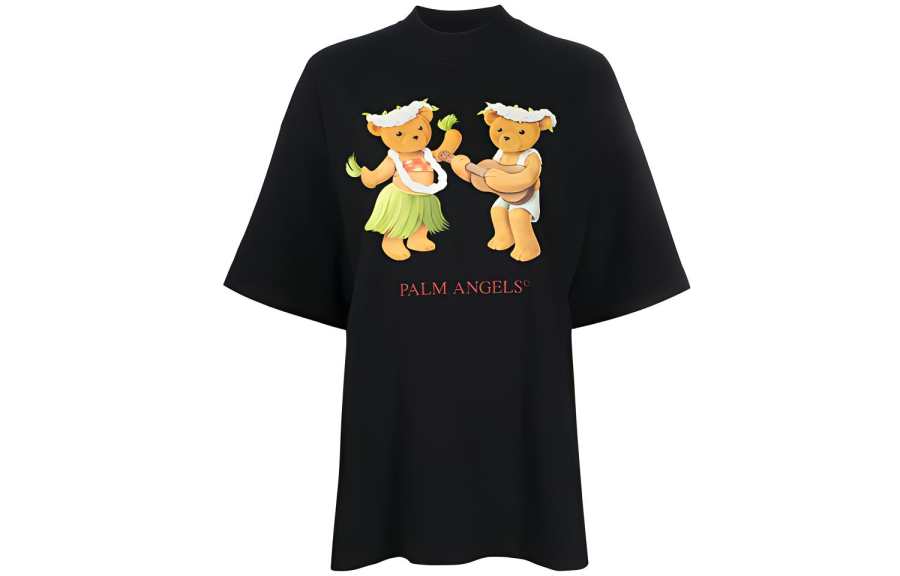 PALM ANGELS T Shirts Women's Crew Neck Moderate Straight Fit
