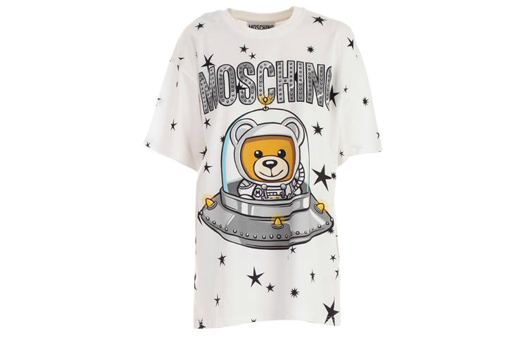 MOSCHINO Pre Owned Bear spaceship Star T shirt