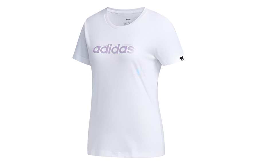 Adidas Adidas T Shirts Women's White Crew Neck Moderate Straight Fit