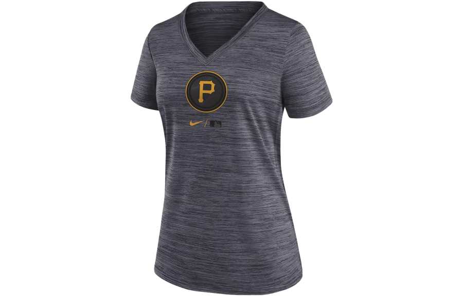 Nike Nike T Shirts Women's Black V Neck Moderate Straight Fit