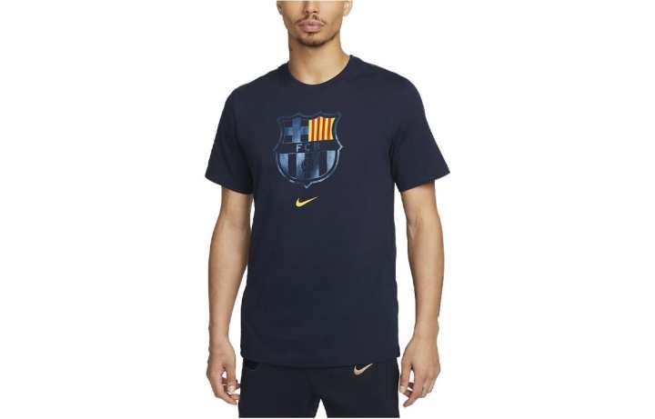 Nike Nike Barcelona Soccer Jersey Men's Navy Blue