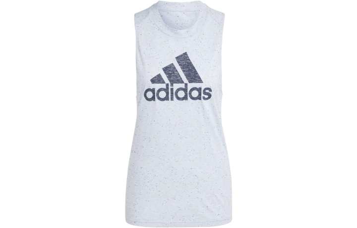 Adidas Adidas Tank Tops Women's Blue Crew Neck Moderate Straight Fit