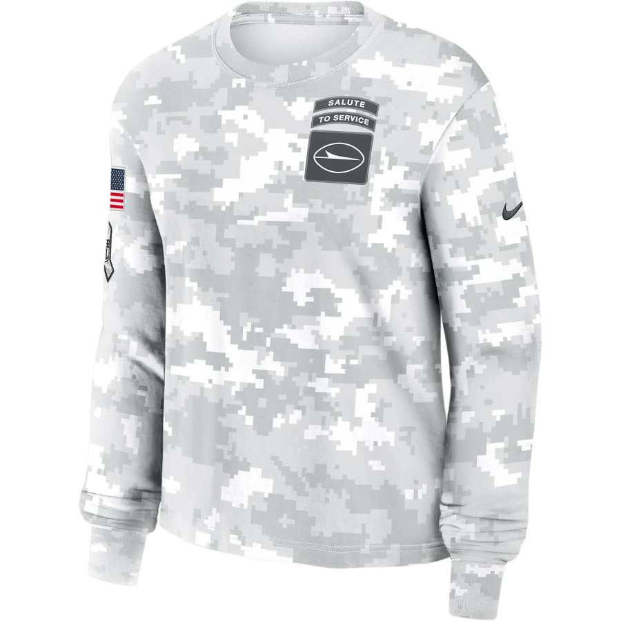 Nike Nike New York Jets Salute To Service Edge Lockup Women's Nike Dri FIT Nfl Long Sleeve T Shirt