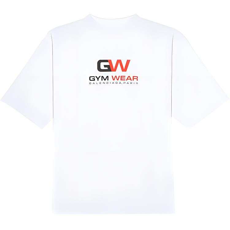Balenciaga Gym Wear T Shirt 'White'