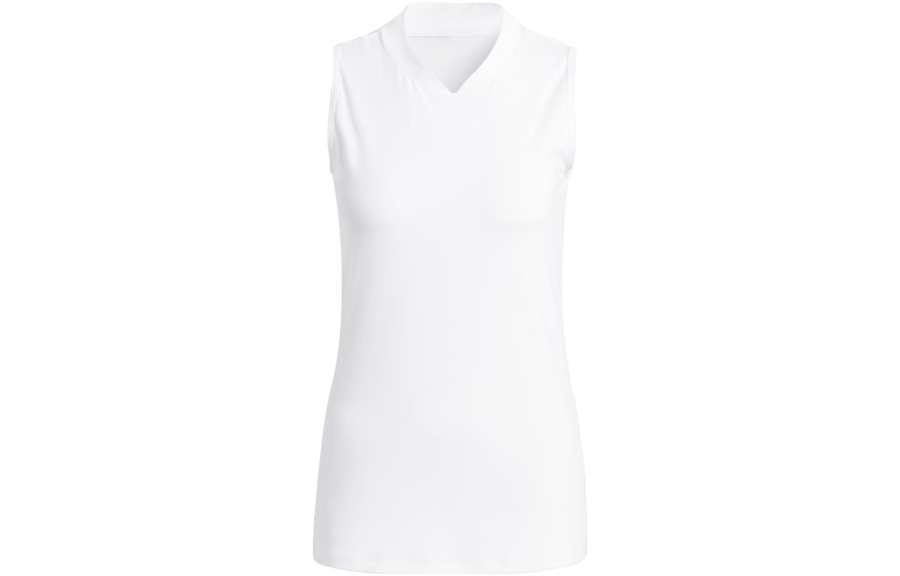 Adidas Adidas Tank Tops Women's White V Neck Moderate Straight Fit
