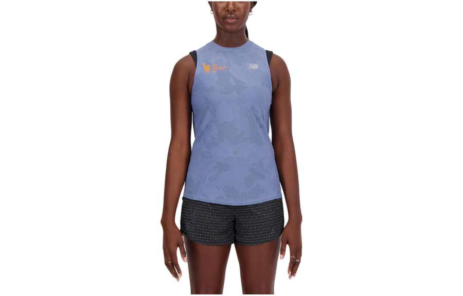 New Balance New Balance Tank Tops Women's Purple Crew Neck Moderate Straight Fit