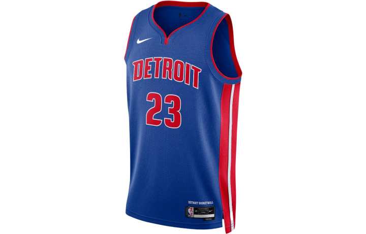 Nike Nike Basketball Jerseys Unisex Dark Blue Moderate Straight Fit