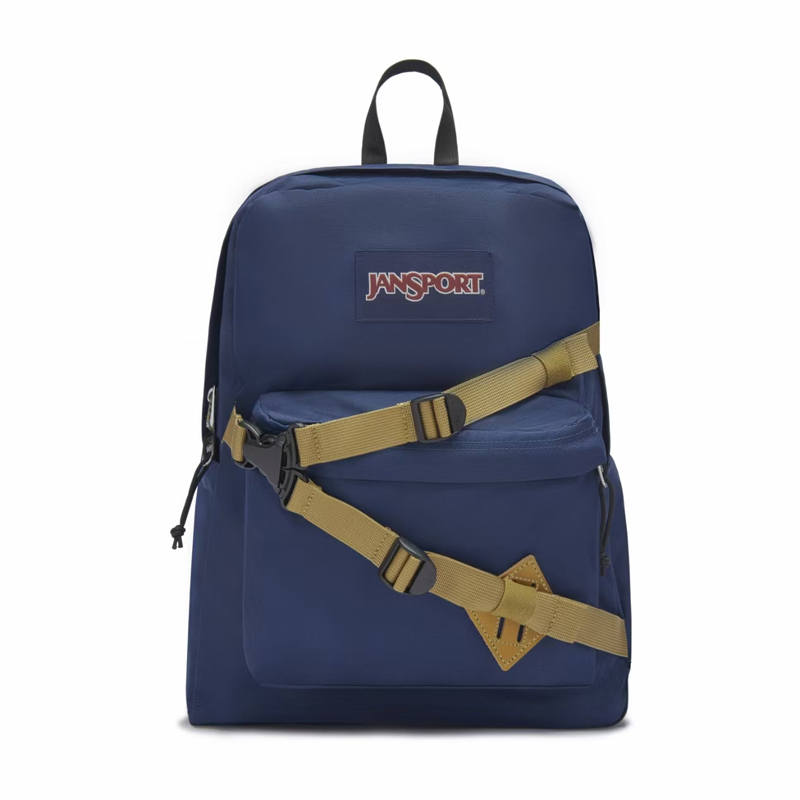 JanSport JanSport Polyester Backpack Unisex Navy Blue/Black