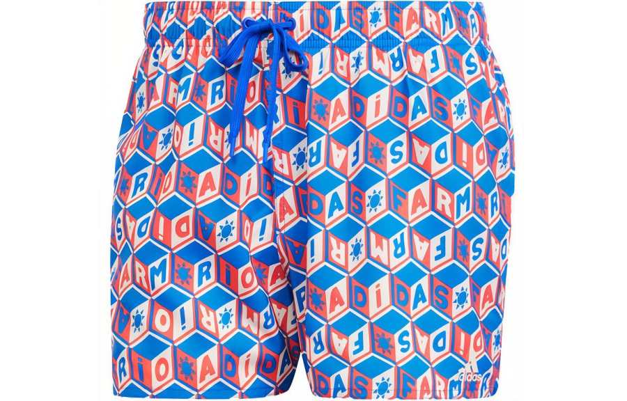 Adidas Adidas Farm Rio 3 Stripes Clx Swim Shorts Swimming Shorts Men's Multicolor