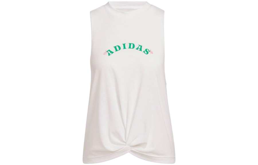 Adidas Adidas Tank Tops Women's White Straight Fit