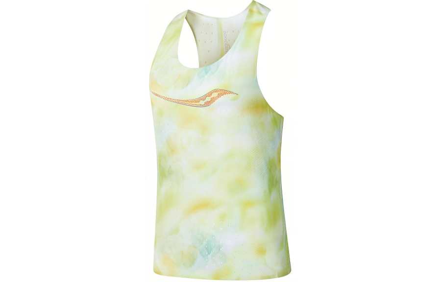 Saucony Tank Top Women's Yellow Green Blended Combo